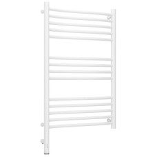 Полотенцесушитель электрический 800х500 белый матовый МЭМ левый Сунержа Флюид 3.0 30-5820-8050
