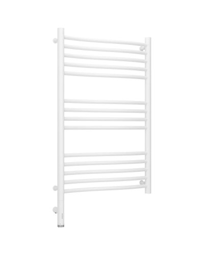 Полотенцесушитель электрический 800х500 белый матовый МЭМ левый Сунержа Флюид 3.0 30-5820-8050