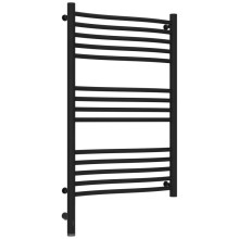 Полотенцесушитель электрический 800х500 черный матовый МЭМ левый Сунержа Флюид 3.0 31-5820-8050
