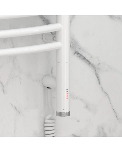 Полотенцесушитель электрический 800х500 белый глянец МЭМ правый Сунержа Флюид 3.0 12-5821-8050