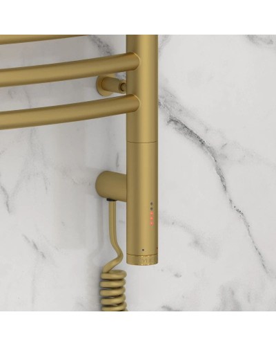 Полотенцесушитель электрический 1000х500 золотой матовый МЭМ правый Сунержа Флюид 3.0 032-5821-1050