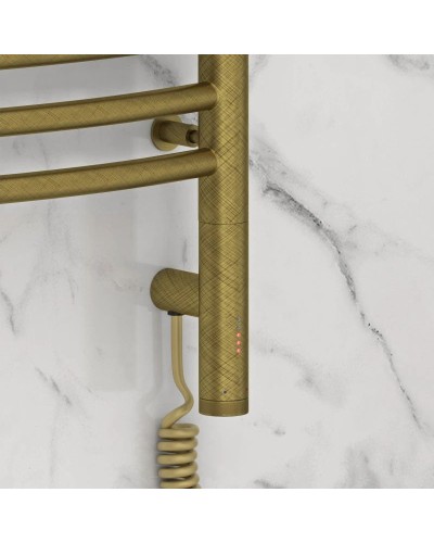 Полотенцесушитель электрический 1000х500 состаренная бронза МЭМ правый Сунержа Флюид 3.0 05-5821-1050