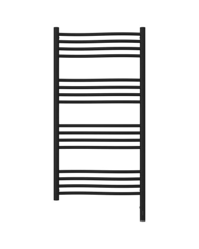 Полотенцесушитель электрический 1000х500 черный матовый МЭМ правый Сунержа Флюид 3.0 31-5821-1050