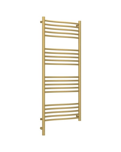 Полотенцесушитель электрический 1200х500 золотой матовый МЭМ левый Сунержа Флюид 3.0 032-5820-1250