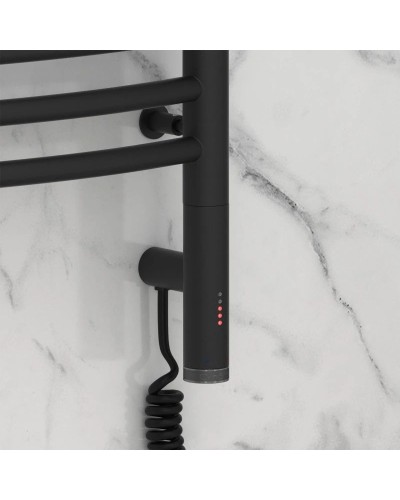 Полотенцесушитель электрический 1200х500 темный титан муар МЭМ правый Сунержа Флюид 3.0 15-5821-1250