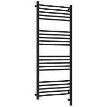 Полотенцесушитель электрический 1200х500 черный матовый МЭМ правый Сунержа Флюид 3.0 31-5821-1250