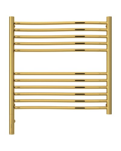 Полотенцесушитель электрический 600х600 золотой МЭМ левый Сунержа Флюид 3.0 03-5820-6060