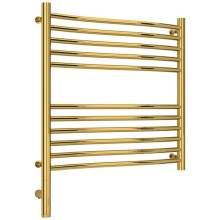 Полотенцесушитель электрический 600х600 золотой МЭМ левый Сунержа Флюид 3.0 03-5820-6060