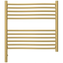 Полотенцесушитель электрический 600х600 золотой матовый МЭМ левый Сунержа Флюид 3.0 032-5820-6060