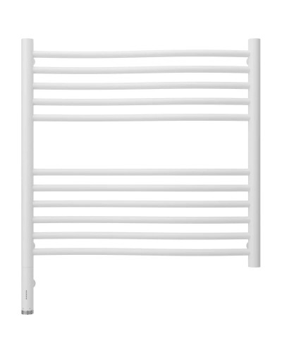 Полотенцесушитель электрический 600х600 белый матовый МЭМ левый Сунержа Флюид 3.0 30-5820-6060