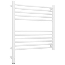 Полотенцесушитель электрический 600х600 белый матовый МЭМ левый Сунержа Флюид 3.0 30-5820-6060