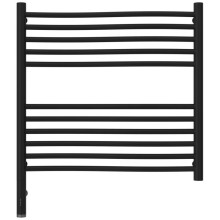 Полотенцесушитель электрический 600х600 черный матовый МЭМ левый Сунержа Флюид 3.0 31-5820-6060