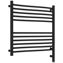 Полотенцесушитель электрический 600х600 черный матовый МЭМ правый Сунержа Флюид 3.0 31-5821-6060