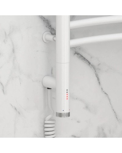 Полотенцесушитель электрический 1200х600 белый глянец МЭМ левый Сунержа Флюид 3.0 12-5820-1260