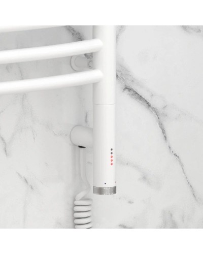 Полотенцесушитель электрический 1200х600 белый матовый МЭМ правый Сунержа Флюид 3.0 30-5821-1260