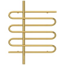 Полотенцесушитель электрический 800х600 золотой МЭМ левый Сунержа Эпатаж 3.0 03-5850-8060