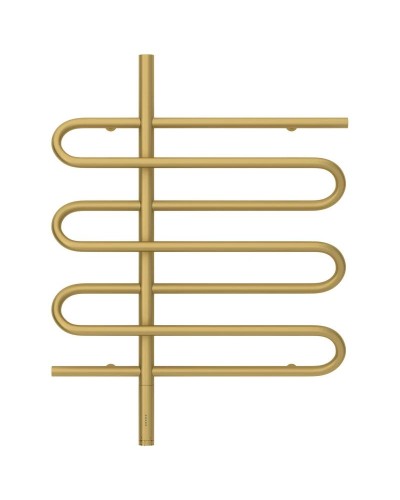 Полотенцесушитель электрический 800х600 золотой матовый МЭМ левый Сунержа Эпатаж 3.0 032-5850-8060