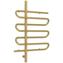 Полотенцесушитель электрический 800х600 золотой матовый МЭМ левый Сунержа Эпатаж 3.0 032-5850-8060