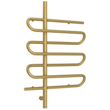 Полотенцесушитель электрический 800х600 золотой матовый МЭМ левый Сунержа Эпатаж 3.0 032-5850-8060