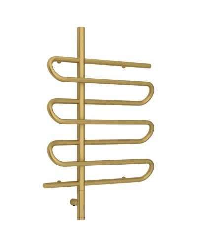 Полотенцесушитель электрический 800х600 золотой матовый МЭМ левый Сунержа Эпатаж 3.0 032-5850-8060