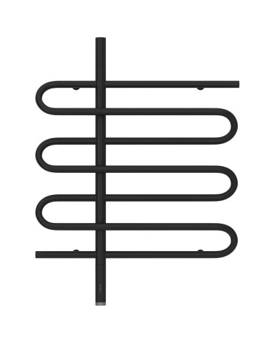 Полотенцесушитель электрический 800х600 черный матовый МЭМ левый Сунержа Эпатаж 3.0 31-5850-8060