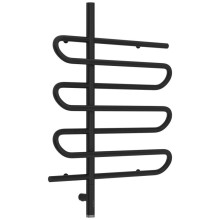 Полотенцесушитель электрический 800х600 черный матовый МЭМ левый Сунержа Эпатаж 3.0 31-5850-8060