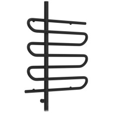 Полотенцесушитель электрический 800х600 черный матовый МЭМ левый Сунержа Эпатаж 3.0 31-5850-8060