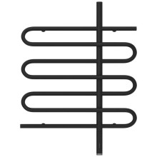 Полотенцесушитель электрический 800х600 черный матовый МЭМ правый Сунержа Эпатаж 3.0 31-5851-8060