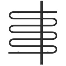 Полотенцесушитель электрический 800х600 черный матовый МЭМ правый Сунержа Эпатаж 3.0 31-5851-8060