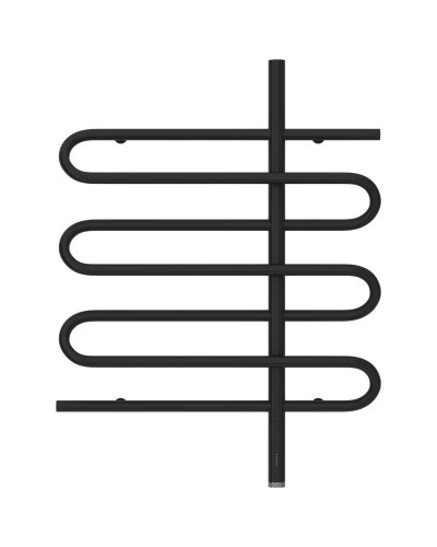 Полотенцесушитель электрический 800х600 черный матовый МЭМ правый Сунержа Эпатаж 3.0 31-5851-8060