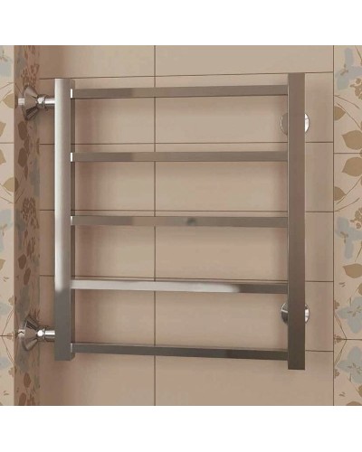 Водяной полотенцесушитель Terminus Вега П5 500x606 4620768886638 Хром с боковым подключением 500