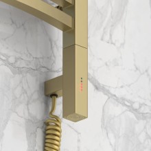 Полотенцесушитель электрический 500х400 шампань матовая МЭМ правый Сунержа Аркус 3.0 022-5705-5040