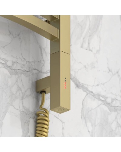 Полотенцесушитель электрический 500х400 шампань матовая МЭМ правый Сунержа Аркус 3.0 022-5705-5040