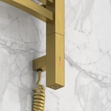 Полотенцесушитель электрический 500х400 состаренная латунь МЭМ правый Сунержа Аркус 3.0 051-5705-5040