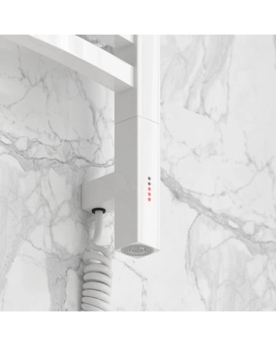 Полотенцесушитель электрический 500х400 белый глянец МЭМ правый Сунержа Аркус 3.0 12-5705-5040