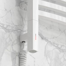 Полотенцесушитель электрический 600х400 белый глянец МЭМ левый Сунержа Аркус 3.0 12-5704-6040