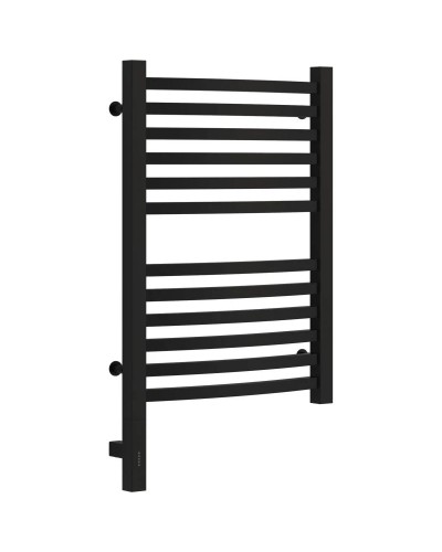 Полотенцесушитель электрический 600х400 черный матовый МЭМ левый Сунержа Аркус 3.0 31-5704-6040