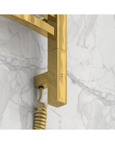 Полотенцесушитель электрический 600х400 золотой МЭМ правый Сунержа Аркус 3.0 03-5705-6040