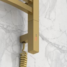 Полотенцесушитель электрический 800х400 золотой матовый МЭМ правый Сунержа Аркус 3.0 032-5705-8040