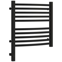 Полотенцесушитель электрический 500х500 черный матовый МЭМ левый Сунержа Аркус 3.0 31-5704-5050