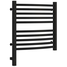 Полотенцесушитель электрический 500х500 черный матовый МЭМ левый Сунержа Аркус 3.0 31-5704-5050