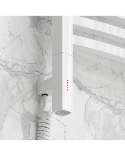 Полотенцесушитель электрический 600х500 белый глянец МЭМ левый Сунержа Аркус 3.0 12-5704-6050