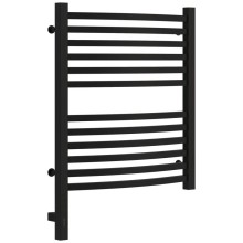 Полотенцесушитель электрический 600х500 черный матовый МЭМ левый Сунержа Аркус 3.0 31-5704-6050