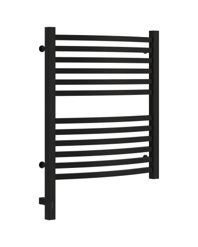 Полотенцесушитель электрический 600х500 черный матовый МЭМ левый Сунержа Аркус 3.0 31-5704-6050