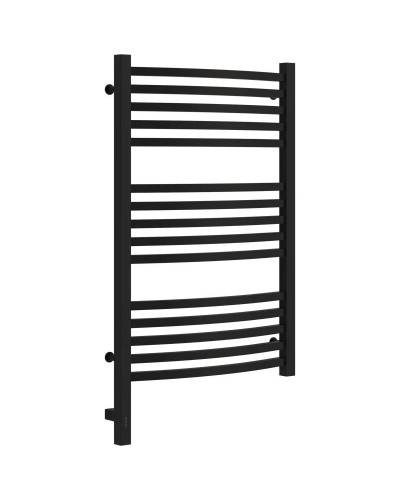Полотенцесушитель электрический 800х500 черный матовый МЭМ левый Сунержа Аркус 3.0 31-5704-8050