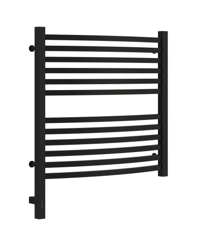 Полотенцесушитель электрический 600х600 черный матовый МЭМ левый Сунержа Аркус 3.0 31-5704-6060