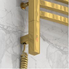 Полотенцесушитель электрический 800х600 золотой МЭМ левый Сунержа Аркус 3.0 03-5704-8060