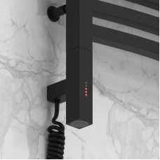 Полотенцесушитель электрический 800х600 темный титан муар МЭМ левый Сунержа Аркус 3.0 15-5704-8060