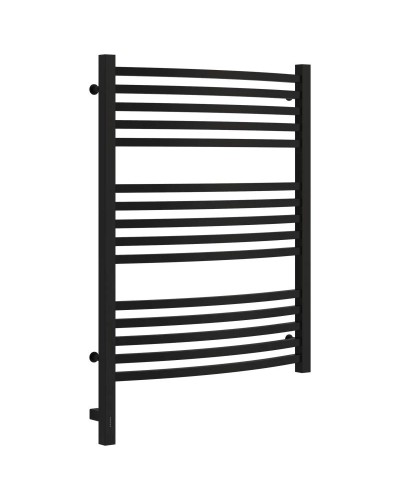 Полотенцесушитель электрический 800х600 черный матовый МЭМ левый Сунержа Аркус 3.0 31-5704-8060