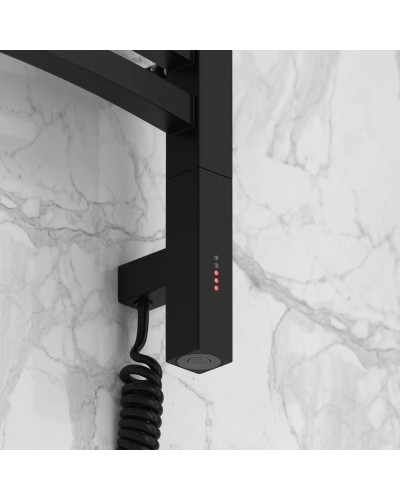 Полотенцесушитель электрический 1200х600 черный матовый МЭМ правый Сунержа Аркус 3.0 31-5705-1260